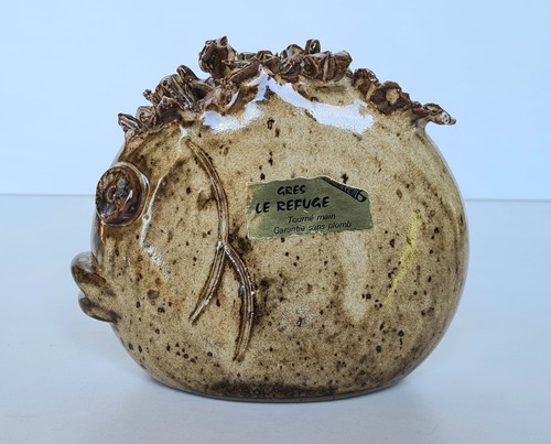 Vase poisson grès refuse - poisson, le