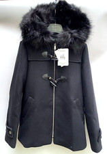 Zara Manteco Noir Duffle Coat