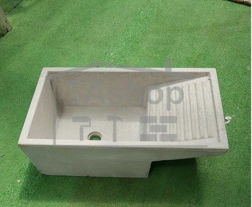 Lavoir ciment gris pour - en,