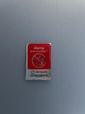 Autocollant neuf anti-brouillage 4 x 2,5 cm Verisure Securitas Direct véritable.
