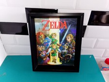 cadre 3d lenticulaire jeu vidéo Nintendo the legend of zelda