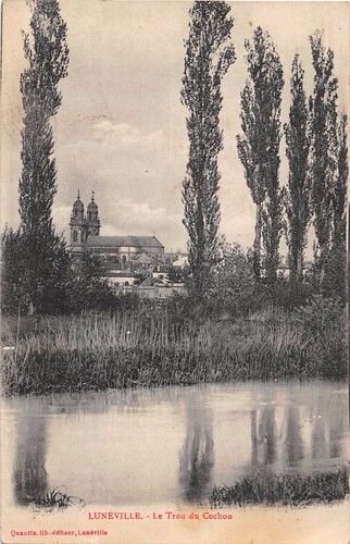 Old postcard luneville le - old,