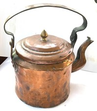 ANCIEN CUIVRE THEIERE XIXème OLD COPPER TEAPOT Teekanne in Kupfer Tetera de