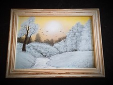 Spray Art - Papier photo sous cadre : Winter Landscape