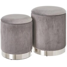 Lot de 2 poufs conteneurs en