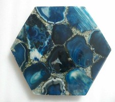 12" Blue Agate table Top