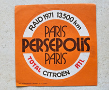 sticker ORIGINAL  autocollant ancien CITROEN RAID 1971 radio RTL TOTAL  vintage