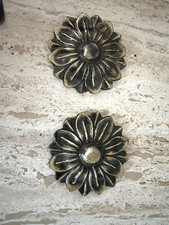 2 rosaces laiton bronze massif