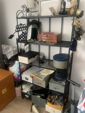 Etagère métallique noire 