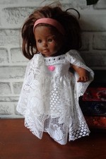 vêtements poupée corolle 34 cm 36cm neuf robe de mariée avec demi traine