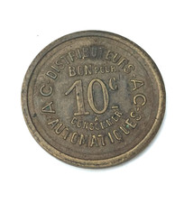 jeton 10 centimes à consommer  A.C Distributeurs automatiques