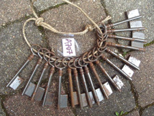 LOT A707 DE 17 EBAUCHES DE CLÉ CLÉS CLEFS CLEF ANCIENNES DE PORTE SERRURE