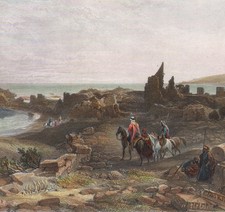 1835 Gravure aquarellée