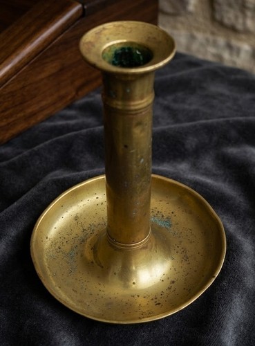 Ancien bougeoir cuivre - ancien,
