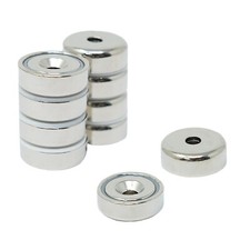 Néodyme N42 Tête Fraisée Pot Magnet - 20mm Diamètre X 7mm Épais X 4mm - 13.2kg