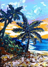 Tableau original coucher de