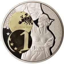 France, Medal, 10 ans d'adieu au Franc, Un ultime Franc, Arts & Culture, Undated