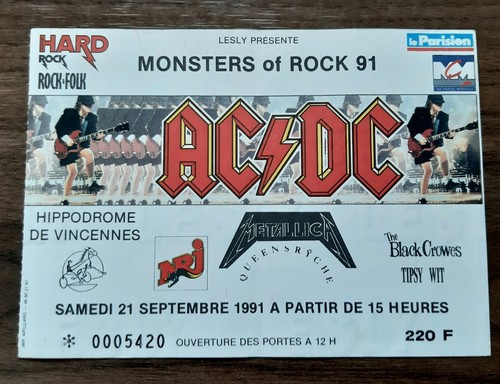 Ticket billet place concert - ticket,