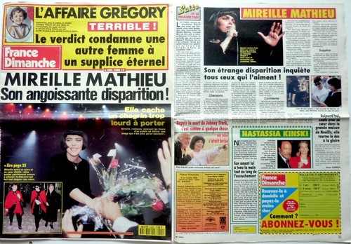Mireille mathieu coupure de - mathieu,