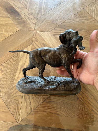 Bronze sculpture animaux chien - sculpture,