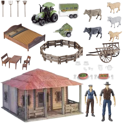 Ferme ensemble fermier femme - fermier,