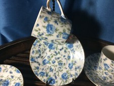 Vintage Floral Chintz Blue