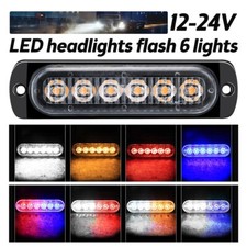 2x Voiture 12-24V 6 LED Slim