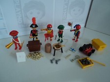 PLAYMOBIL vintage lot pirates complet bateau canon carte trésor 3550 V2 #2