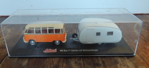 Bus samba avec caravane - vw,