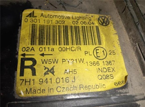 Phare avant droit volkswagen - phare,