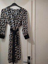 Robe Lynn Adler bleu, ivoire, jaune taille M