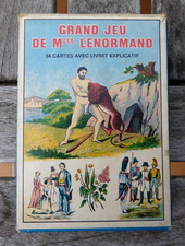 JEU DE 54 CARTES DIVINATOIRES - GRAND JEU DE MLLE LENORMAND + LIVRET - GRIMAUD