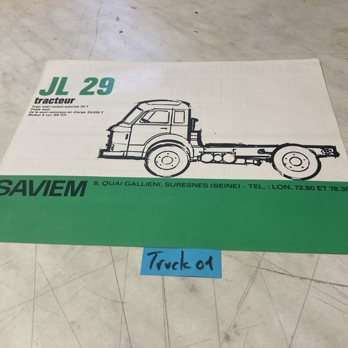 Renault saviem tracteur jl29 - tracteur,