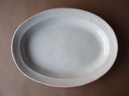 Grand plat ovale faïence - grand, en