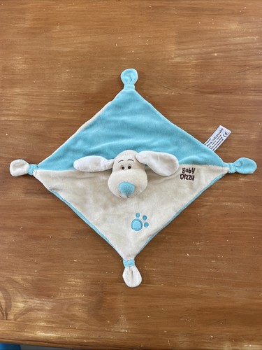 Doudou plat chien bleu - doudou,