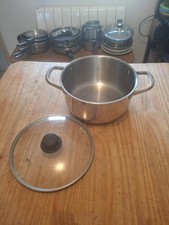 Faitout inox couvercle - inox, +