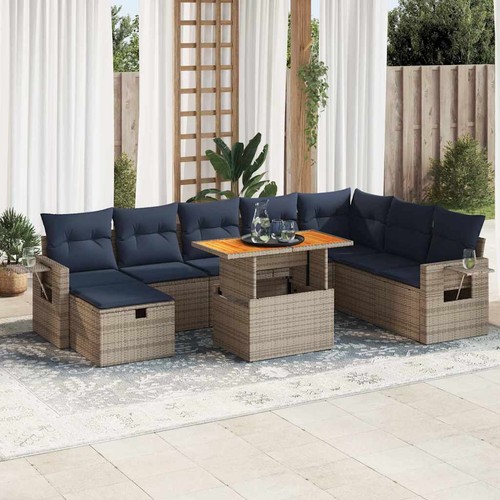 Salon jardin avec coussins - jardin,