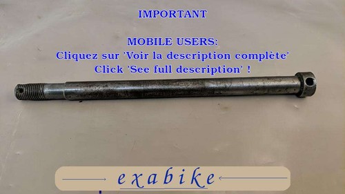 Axe roue arriere pour - roue,