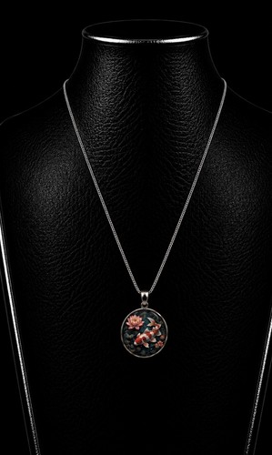 Collier carpe koï lotus - carpe,