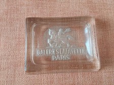 Ancien Cendrier publicitaire Galeries Lafayette Paris en Verre moulé