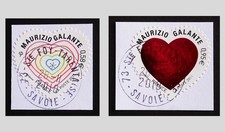 FRANCE 2011 - AUTOADHÉSIFS N° 510/511 COEURS MAURIZIO GALANTE - OBLITÉRÉS