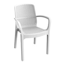 Chaise Jardin Numana Plastique Fauteuil Avec Accoudoirs Extérieur 55x45x82h CM