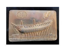 MÉDAILLE PLAQUE EN BRONZE CONGRES INTERNATIONAL INGÉNIEURS NAVALS DE LIÈGE 1939