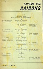 Cahiers Des Saisons 3eme Serie