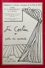JEAN COCTEAU ANCIENNE AFFICHE