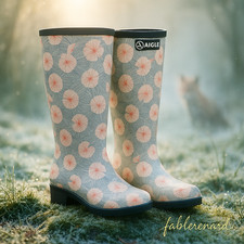 ? Bottes Haute AIGLE femme – taille 37 – édition fleurie ?️