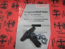 Original Fiat / Alfa Romeo Abarth Sport Tuning Verrouillage de Jante Lot