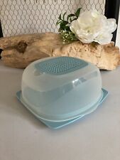 325⚜️ Petite Cloche à Fromages Pour Camembert Tupperware en Plastique Bleu Ciel