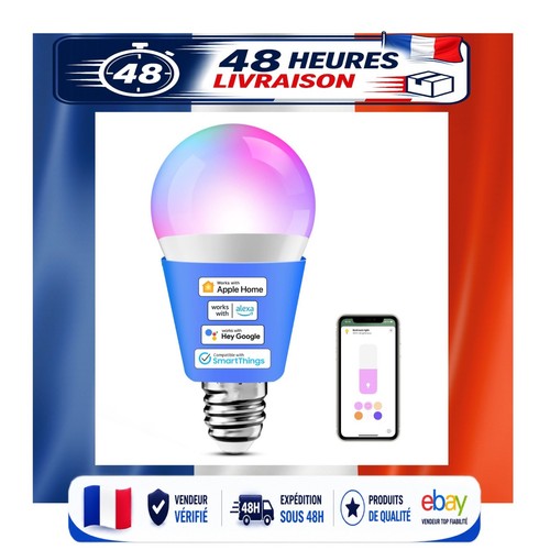 Ampoule connectée e27 meross - connectée,