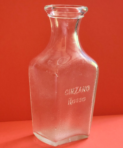 Ancienne carafe publicitaire - ancienne,